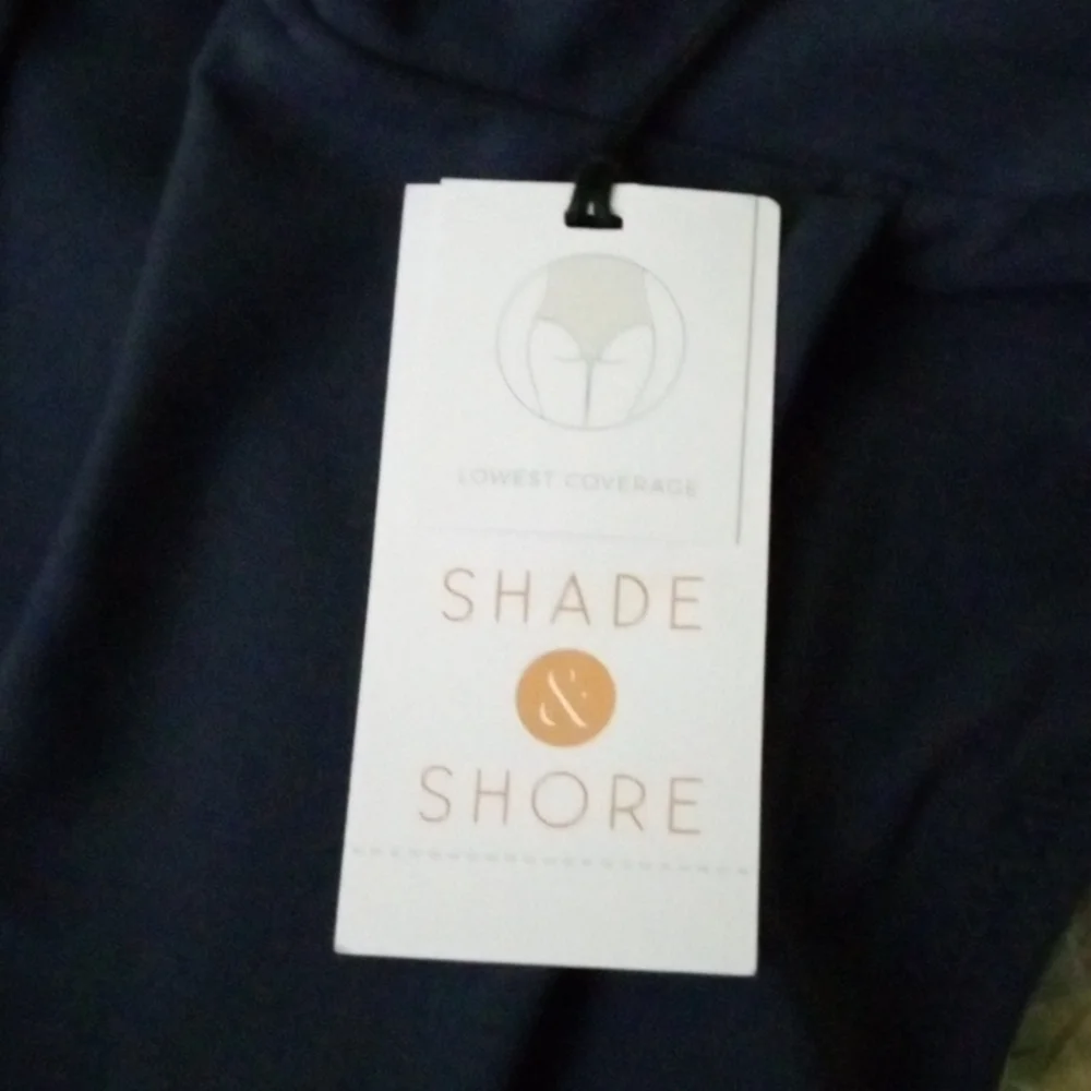 Shade Shore Women's One Piece Swimwear, S 4-6, Navy, NWT